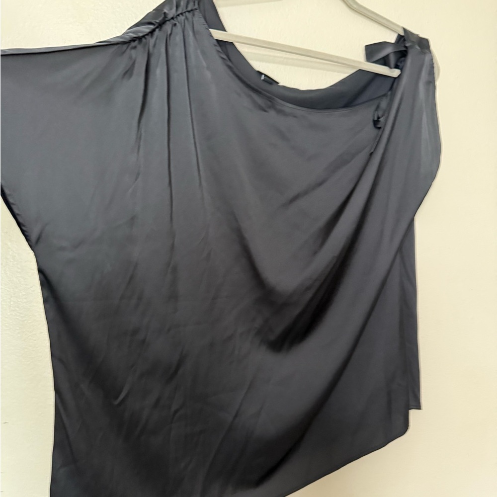 Torrid Black Satin Top